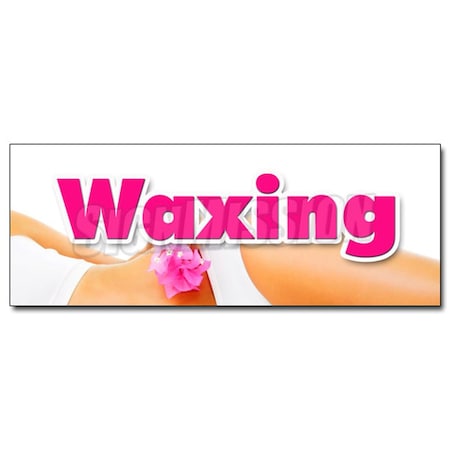 Amistad 36 in. Waxing Decal Sticker - Brazilian Wax European Body Waxing Women Spa Salon AM3923568